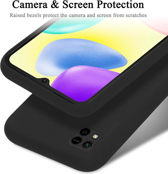 Productafbeelding Cadorabo TPU Liquid Silicone Hoesje Cover voor Xiaomi RedMi 9C / RedMi 10A (Xiaomi Redmi 9C, Xiaomi Redmi 10A)