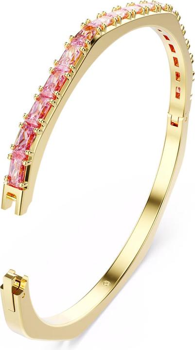 Produktbild Swarovski Matrix Armreif Baguette Schliff Rosa Gold (18.50 cm, Swarovski Metall)