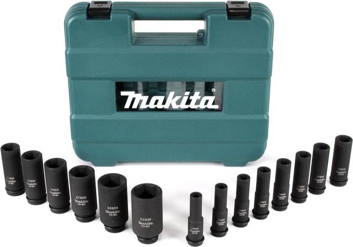 Makita B-52308 (32 mm, 16 mm, 15 mm, 28 mm, 17 mm, 13 mm, 10  mm, 22 mm, 19 mm, 31 mm, 14 mm, 25 mm, 30 mm, 26 mm, 21 mm, 18 mm, 23 mm, 12 mm, 24 mm, 29 mm, 20 mm, 27 mm, 11 mm)