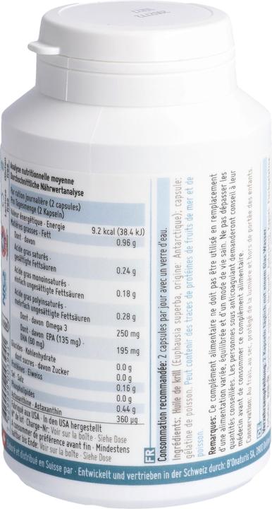 Valori nutrizionali e ingredienti B'Onaturis Novakrill Nko Krill Oil (120 Pezzo/i, Pillole, 0.50 g)