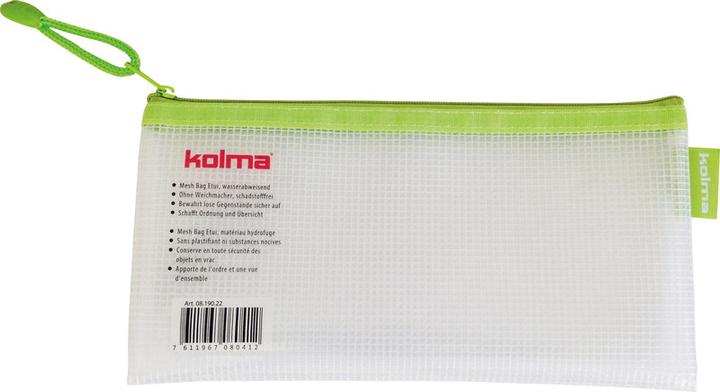 Immagine prodotto Kolma Sacchetto a rete con cerniera a zip kiwi (23 x 11,5 cm, 1 x)