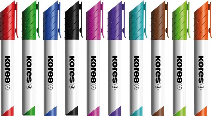 Produktbild Kores K-Marker - Whiteboard-Marker (Mehrfarbig, 5 mm, 10 x)