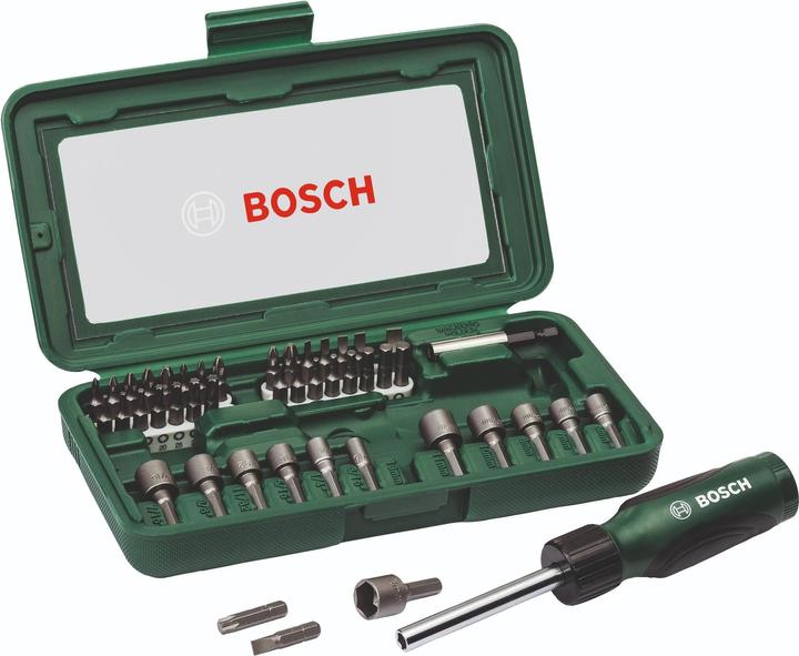 Produktbild Bosch Zubehör Titan-Schraubendreher-Set 46 Stück(e) (Innensechsrund TX M10, Innensechsrund TX M15, Innensechsrund TX M20, Innensechsrund TX M30, Kreuz Phillips PH M1, Kreuz Phillips PH M2, Innensechsrund TX M8, Innensechsrund TX M25, Innensechsrund TX M27, Innensechsrund TX M40, Kreuz Phillips PH M0, Kreuz Pozidriv PZ M1, Kreuz Pozidriv PZ M2)