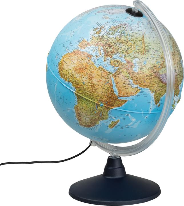 Idena Globe lumineux Terre avec 2 images de cartes, Ø30cm (30 cm)