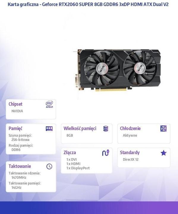 Produktbild AFOX GeForce RTX2060 Super (8 GB)