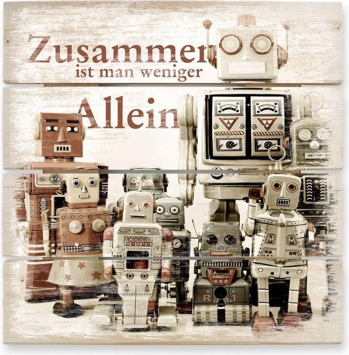 Produktbild Trenddeko Versammlung der Roboter (40 x 41.5 cm)