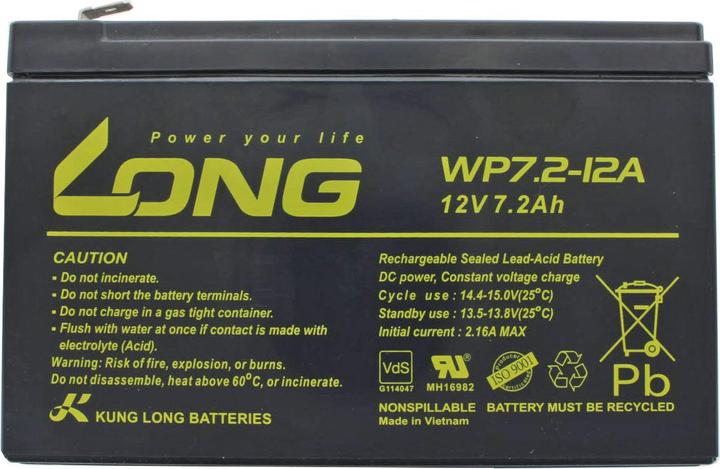 Immagine prodotto Kung Long APC RBC17 Akku RBC2 als Nachbau Akku von AccuCell mit 12 Volt und 7,2Ah (12 V, 7.20 Ah)
