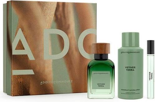 Adolfo Dominguez A.D. Agua Fresca Vetiver Terra Edp Spray 120 ml Nav24 Sets (Eau de Parfum, 120 ml)
