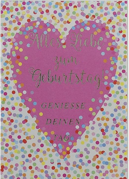 Produktbild ABC Geburtstagskarte Herz 7 x 10 cm (1 Stk.)