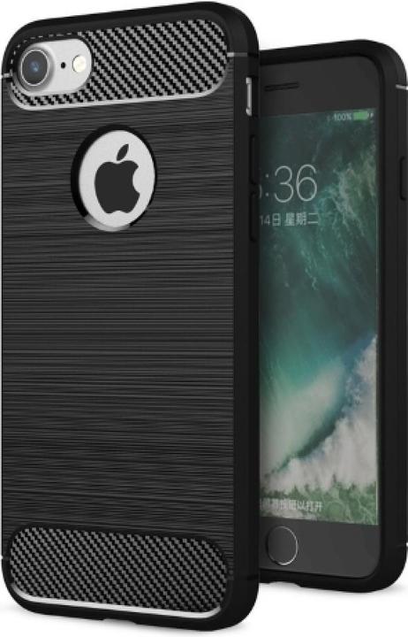 Actual product image Screenguard Apple iPhone 7 Case Carbon Brushed Soft TPU (Apple iPhone 7)