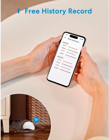 Actual product image Meross Smart Water Leak Sensor