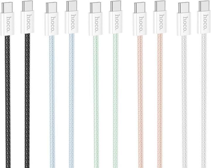 Actual product image Hoco Cable EOL cable Type C to Type C 3A 60W 1 m X104 pink (1 m, USB 3.0)
