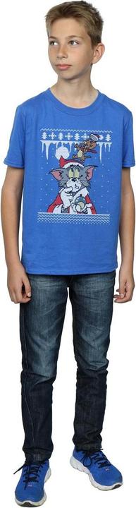 Actual product image Tom & Jerry Boys Christmas Fair Isle T-Shirt (152, 158)
