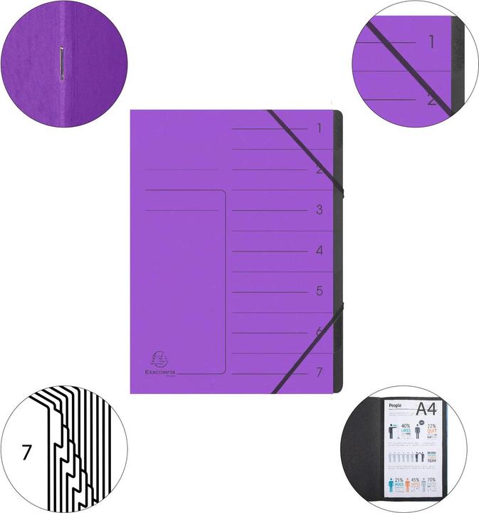 Produktbild Exacompta Geheftete Ordnungsmappen (A4, 1 x)