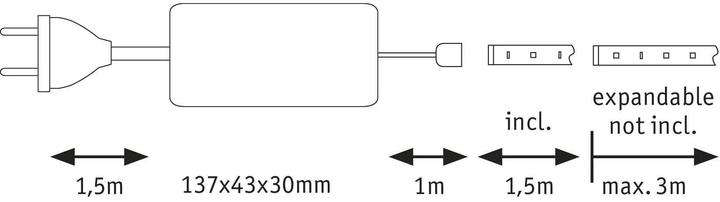 Immagine prodotto Paulmann MaxLED (Luce del giorno, 150 cm, Interno)