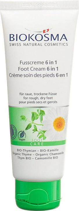 Immagine prodotto Biokosma 6 in 1 Timo biologico e camomilla biologica (Crema piedi e gel piedi, 75 ml)