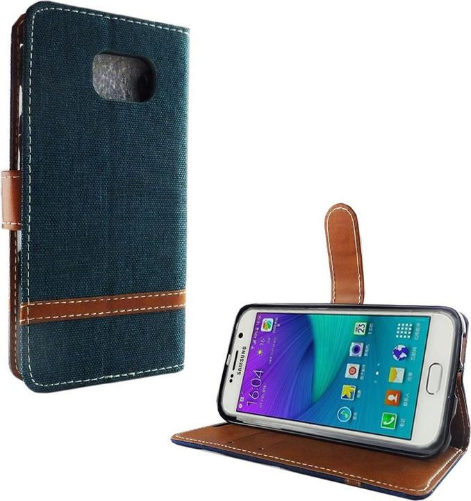 Produktbild König Design Hülle Handy Schutz für Samsung Galaxy S6 Edge Case Cover Tasche Wallet Etui Neu (Samsung Galaxy S6 Edge)