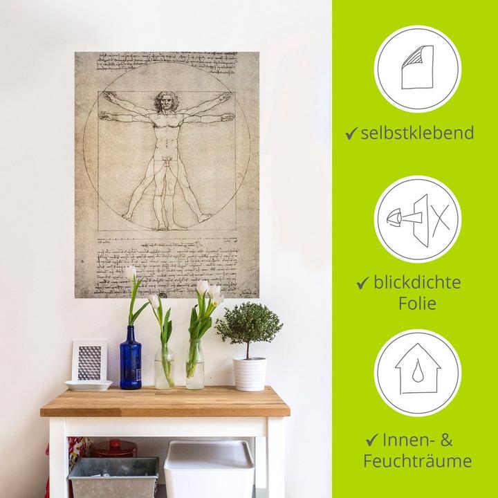 Produktbild Artland Proportionszeichnung, nach Vitruv. 1490 T6SM (60 x 80 cm)