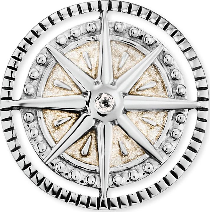 Actual product image Engelsrufer Stud earrings wind rose (925 silver rhodium-plated)