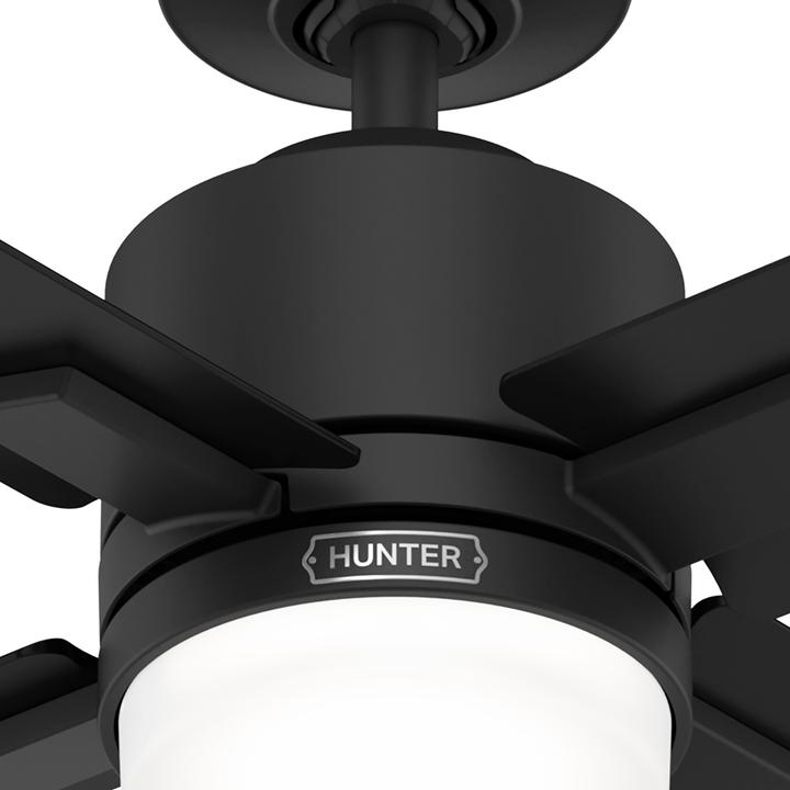 Actual product image Hunter Fans DC Deckenventilator Mila Schwarz mit LED & Fernbedienung (44 dB)