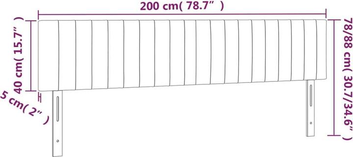 Actual product image VidaXL Aldridge (200 x 5 x 128 cm)