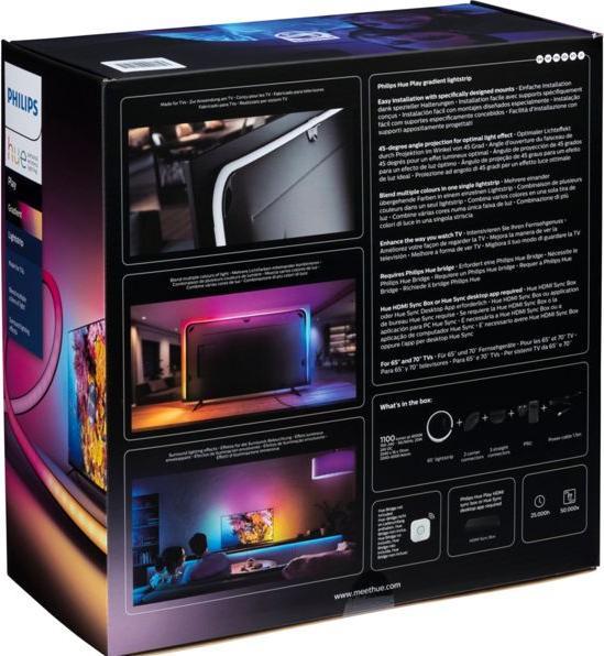 Produktbild Philips Hue Play Gradient Lightstrip 65" (RGBW, 254 cm, Indoor)