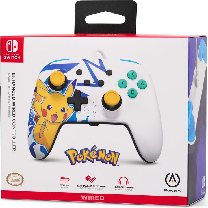 Produktbild PowerA Verbesserter kabelgebundener Controller für Nintendo Switch - Pikachu High Voltage (Switch)