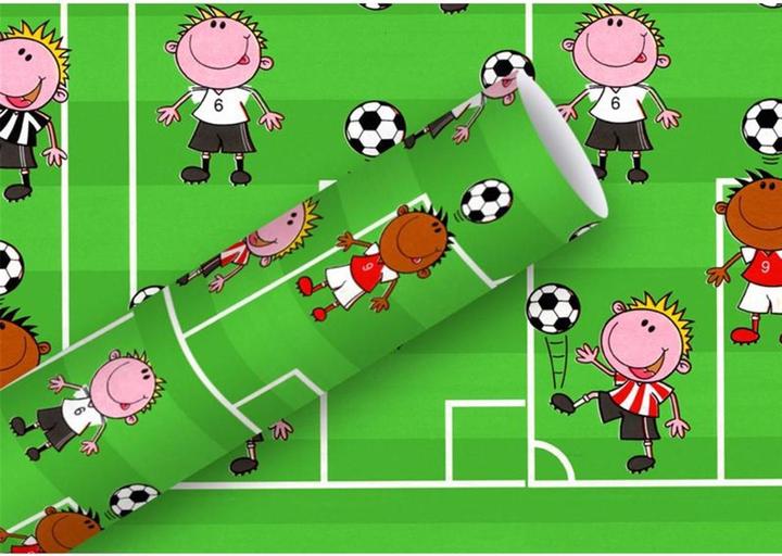 Actual product image Braun + Company Wrapping paper football 70 cm x 2 m, 80 g/m², Multicolor (Wrapping paper, 1 x)