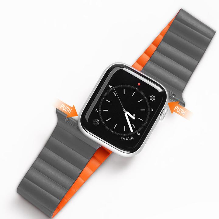 Image du produit Dux Ducis magnetic strap watch strap 7/6/5/4/3/2 (40 mm, 38 mm, 41 mm, Silicone, Apple Watch Series 1, Apple Watch Series 2, Apple Watch Series 3, Apple Watch Series 4, Apple Watch Series 5, Apple Watch Series 6, Apple Watch Series 7, Apple Watch Series 8, Apple Watch Series 9, Apple Watch SE)