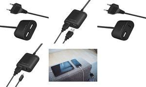 Produktbild LogiLink USB-Adapterstecker mit Festkabel (12 W)