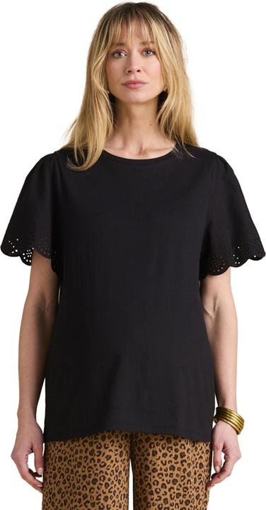 Envie de Fraise Bio-Kollektion: Umstands-Shirt mit Lochmuster am Ärmel