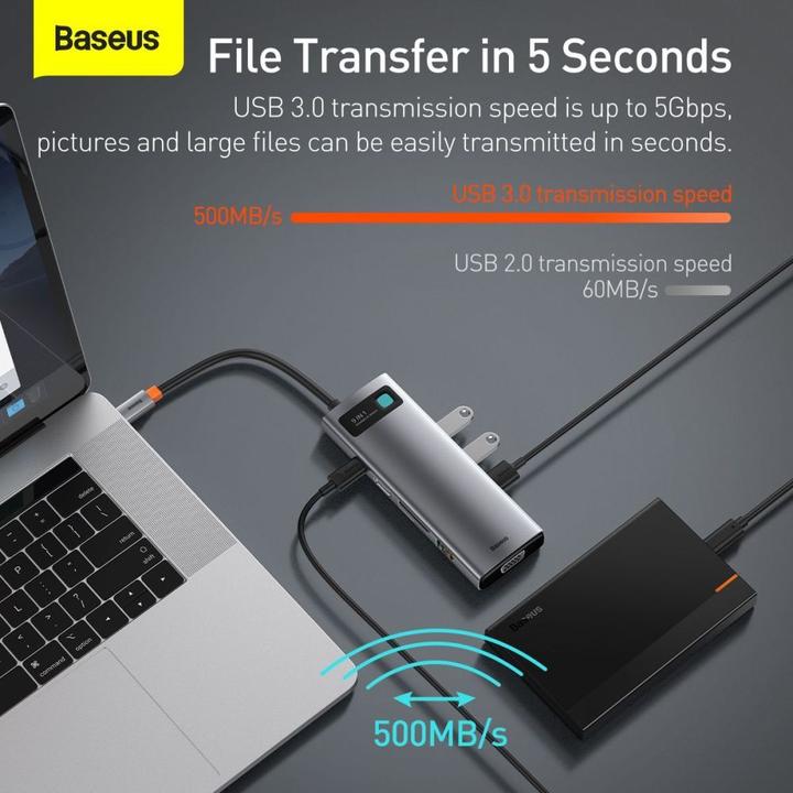 Produktbild Baseus CAHUB-CU0G (USB-C, 3 Ports)