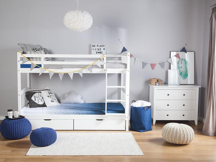 Immagine prodotto Beliani Letto a soppalco in legno con rete bianca 90 x 200 cm REVIN (90 x 200 cm)