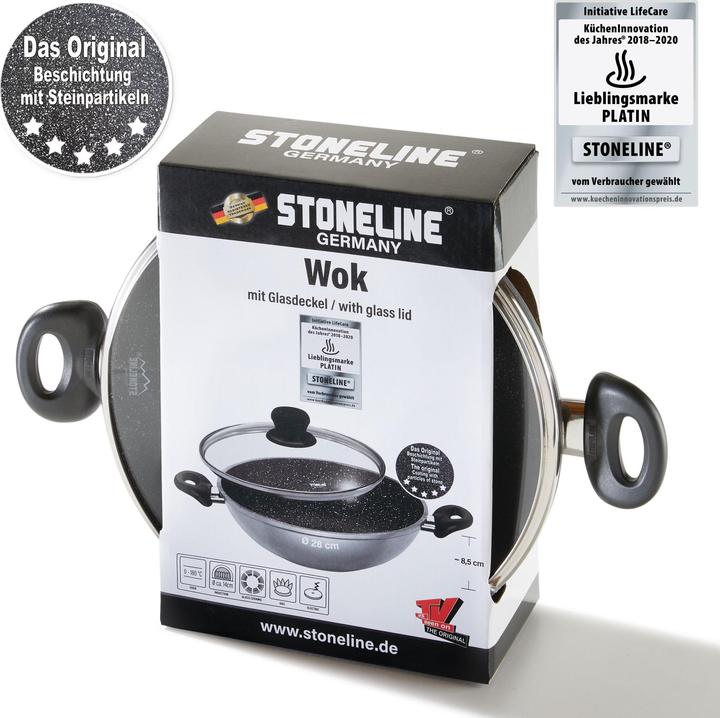 Actual product image Stoneline Wok (28 cm, Wok, Cast aluminium)