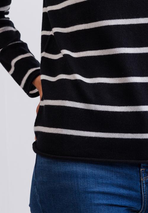 Produktbild Cash-Mere Kaschmir Rundhals Pullover gestreift (XS, S)