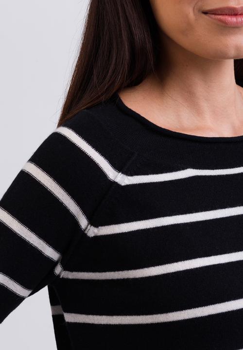 Produktbild Cash-Mere Kaschmir Rundhals Pullover gestreift (XS, S)