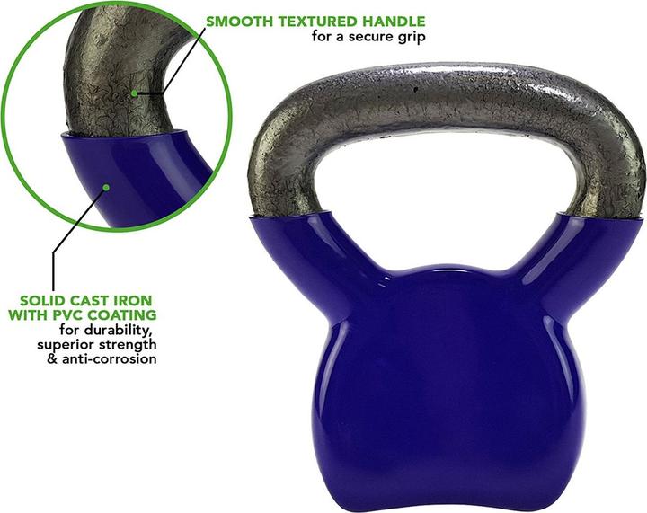 Produktbild Tunturi Vinyl Gusseisen Kettlebell (1 x 4 kg)