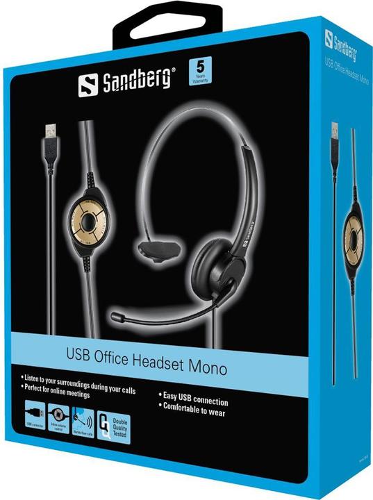 Image du produit Sandberg Casque USB Office mono (Filaire, USB-A)