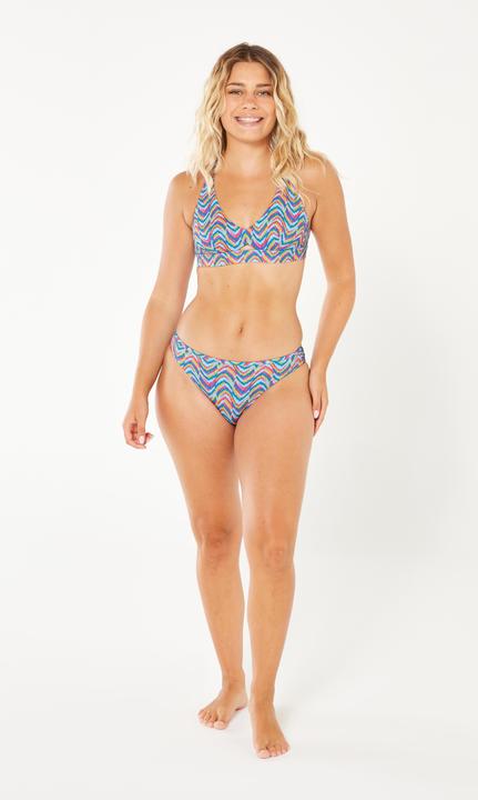 Actual product image Olaian Bikini-Oberteil Bustier Surfen Damen Agatha Pandor blau/rosa (70 B)
