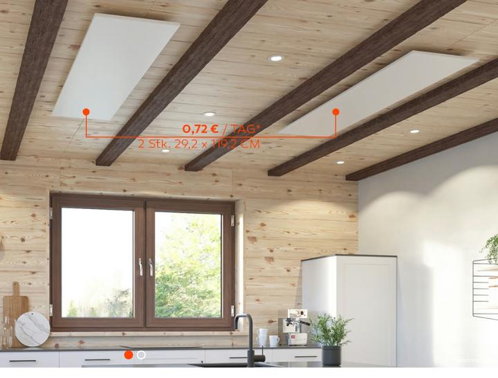 Produktbild Welltherm 610W Infrarotheizung (Metall) (610 W)