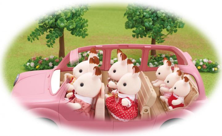 Image du produit Sylvanian Families Le monospace rose set pique-nique