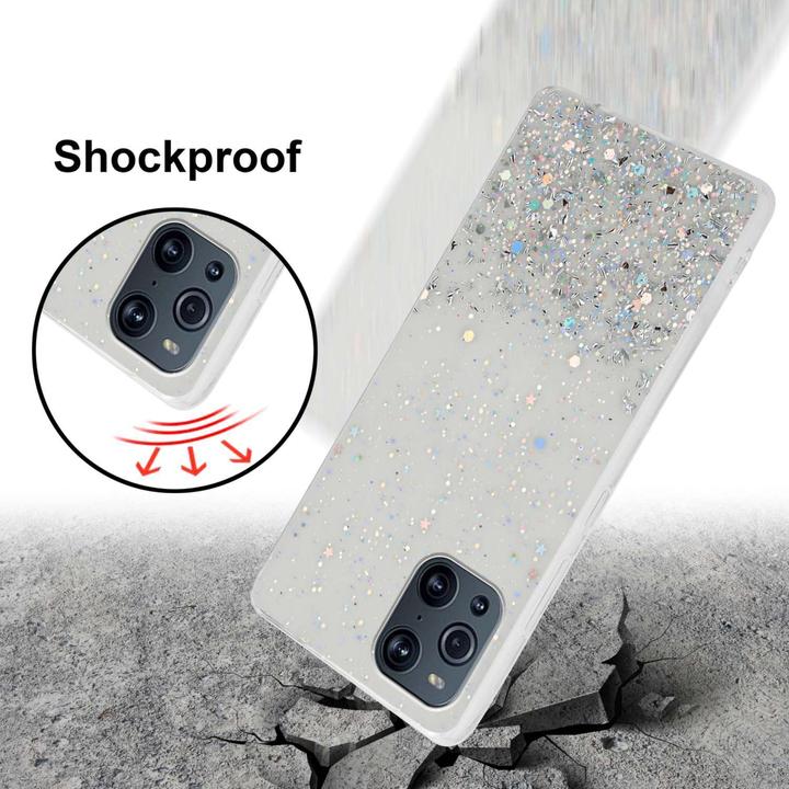 Produktbild Cadorabo TPU Hülle für Oppo FIND X3 PRO mit Glitzer (Oppo Find X3 Pro)