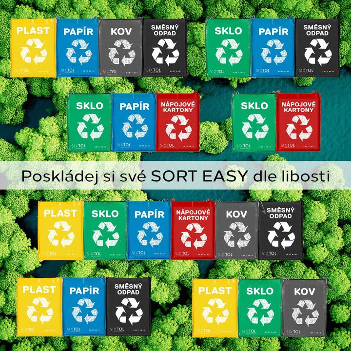 Produktbild Sixtol Sortierte Mülltüte SORT EASY METAL, 30x30x40cm, 36l (36 l)