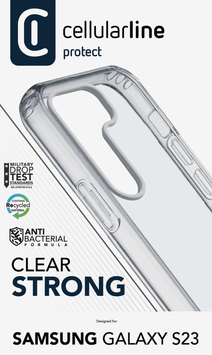 Actual product image Cellularline Hard Case Clear Duo (Samsung Galaxy S23+)
