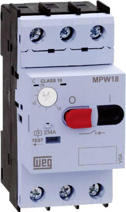 Weg 12429370 MPW18-3-U004 Motor-protective circuit-breaker, adjustable 4 A 1 pc.