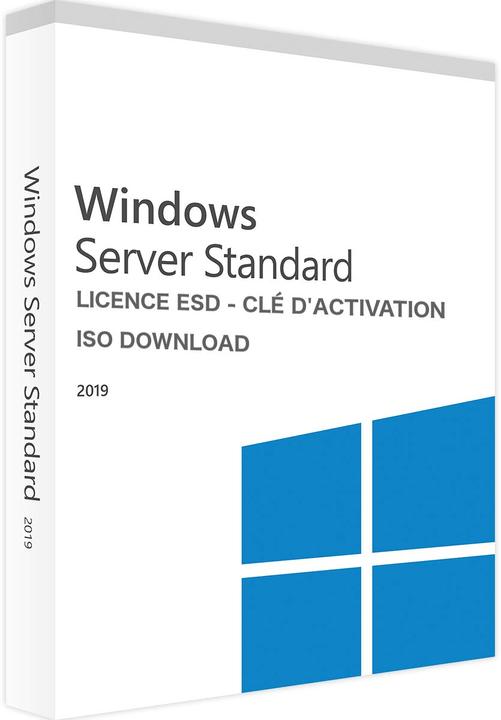 Actual product image Microsoft Server 2019 Standard 16 Core, OEM, FR (1 User, unlimited)