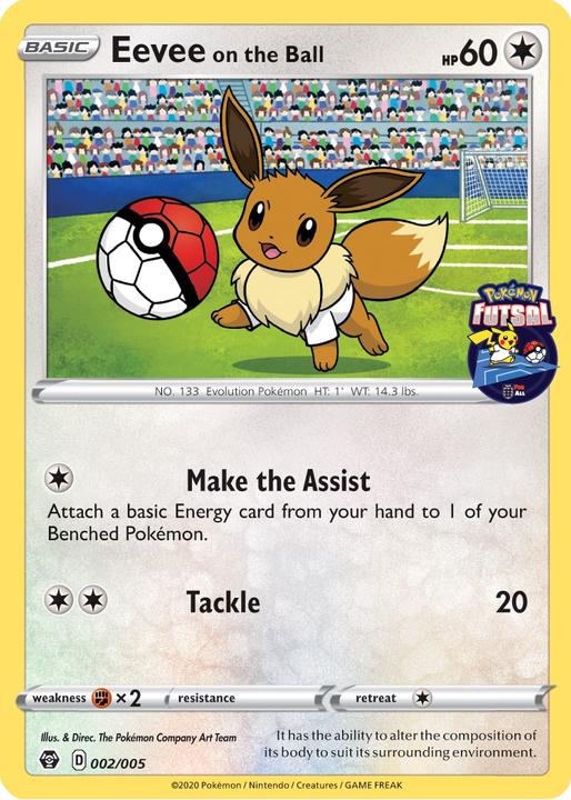 Actual product image Pokémon Eevee On The Ball 002/005 - Futsal Promo Sealed - TCG (English, Booster display)