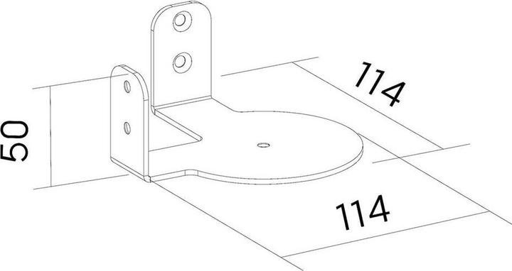 Produktbild myWall My Wall HS46L Lautsprecher-Wandhalterung Schwarz 2 St. (1 Stk., Wandmontage)