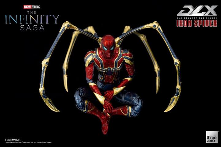 Actual product image ThreeZero Infinity Saga figurine 1/12 DLX Iron Spider 16 cm