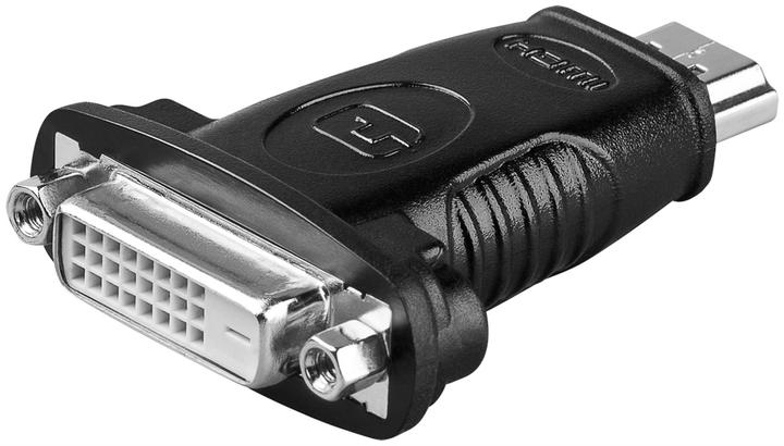 Actual product image Goobay HDMI™ / DVI-D Adapter, HDMI Standard Plug (Type A), Black (DVI, HDMI, 5.40 cm)